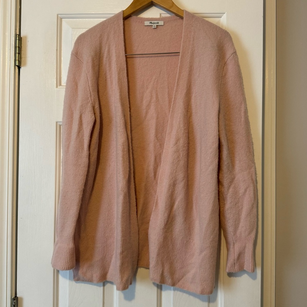 Madewell Open Front Wool Blend Cardigan